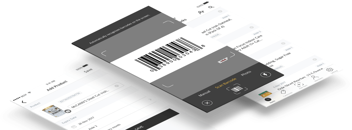 Scanning a product barcode in BEEP to fill in the product details automatically