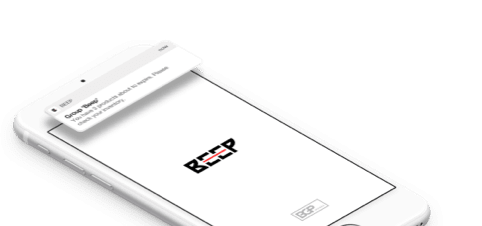 Eine BEEP Push-Nachricht warnt, dass ein Produkt bald abläuft
